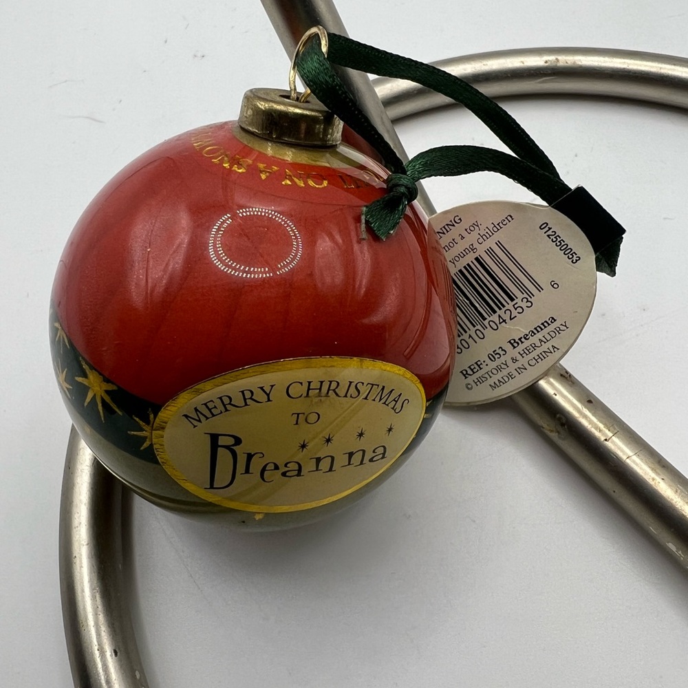 History & Heraldry Christmas ornaments